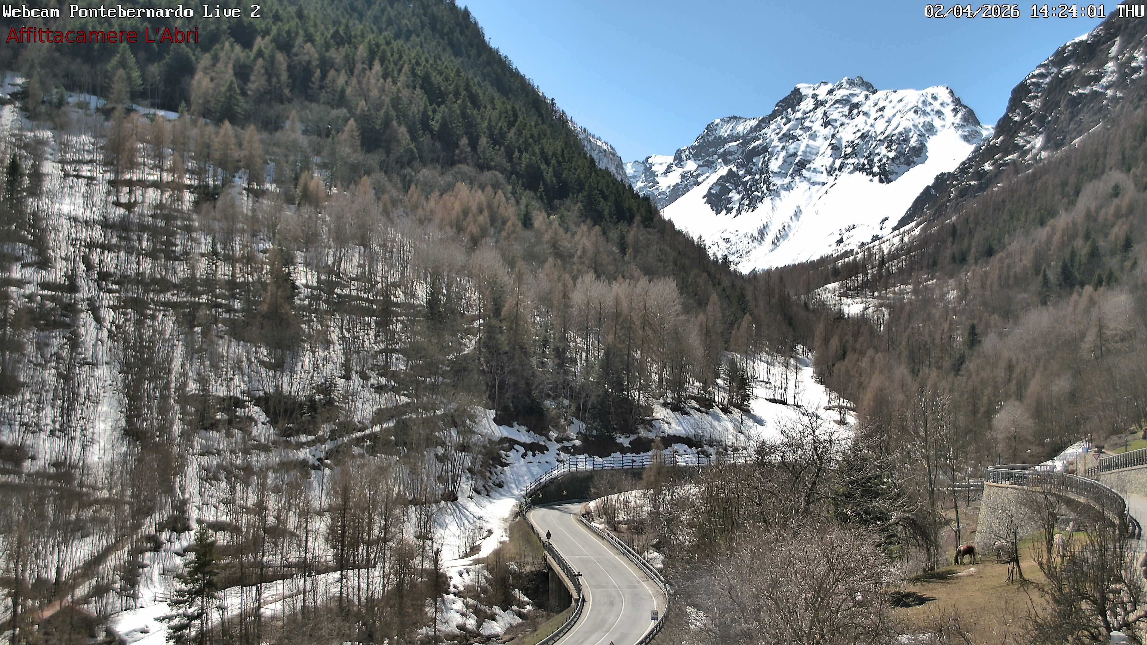 immagine della webcam nei dintorni di Sant'Anna di Valdieri: webcam Pietraporzio